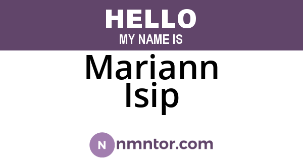 Mariann Isip