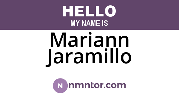 Mariann Jaramillo
