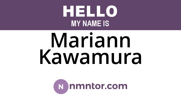 Mariann Kawamura