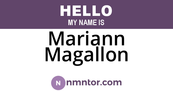 Mariann Magallon