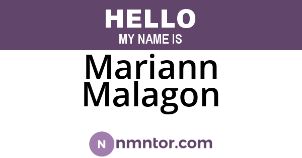 Mariann Malagon