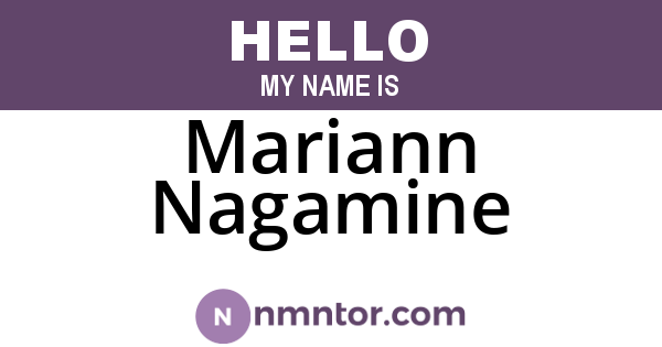 Mariann Nagamine