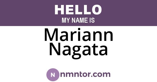 Mariann Nagata