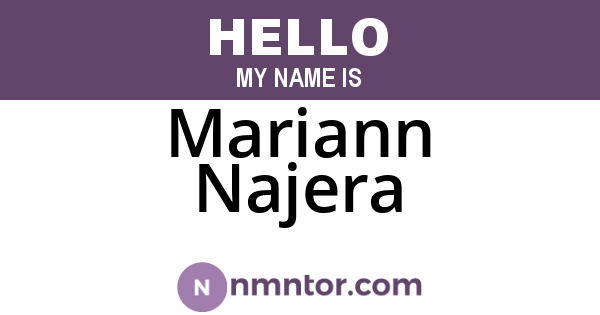 Mariann Najera