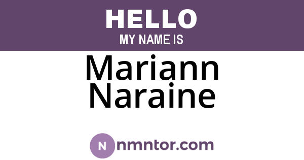 Mariann Naraine