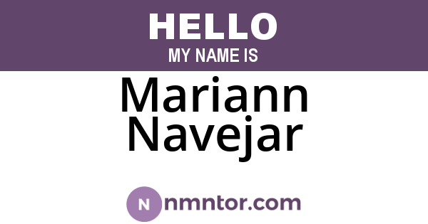 Mariann Navejar