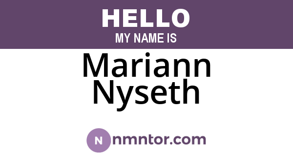 Mariann Nyseth