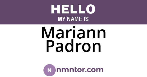 Mariann Padron