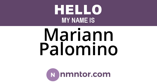 Mariann Palomino