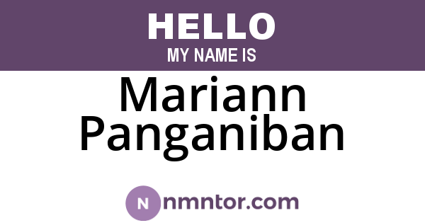Mariann Panganiban