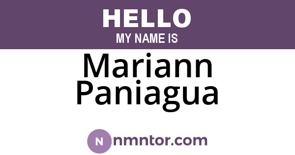 Mariann Paniagua