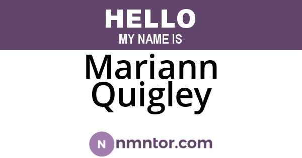 Mariann Quigley