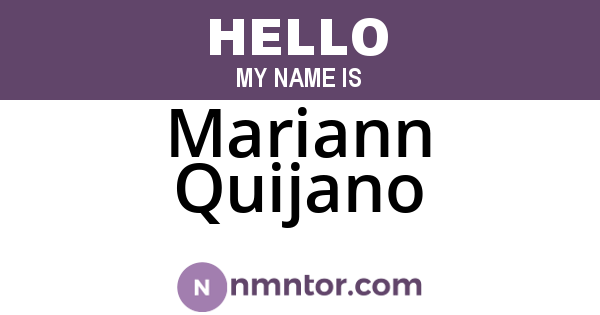 Mariann Quijano