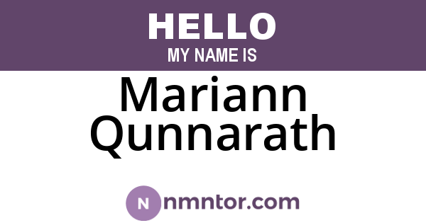 Mariann Qunnarath