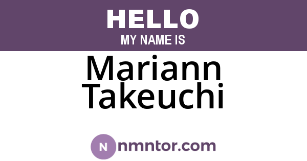 Mariann Takeuchi