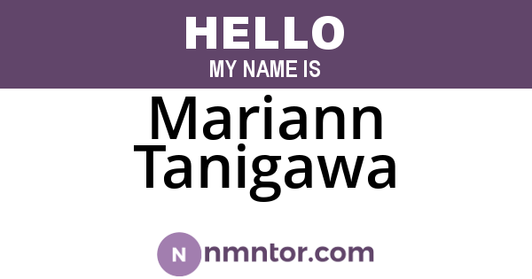 Mariann Tanigawa