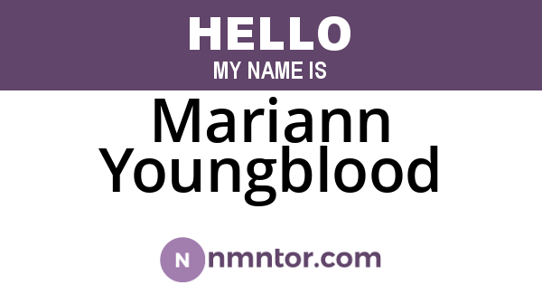 Mariann Youngblood
