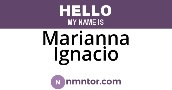 Marianna Ignacio