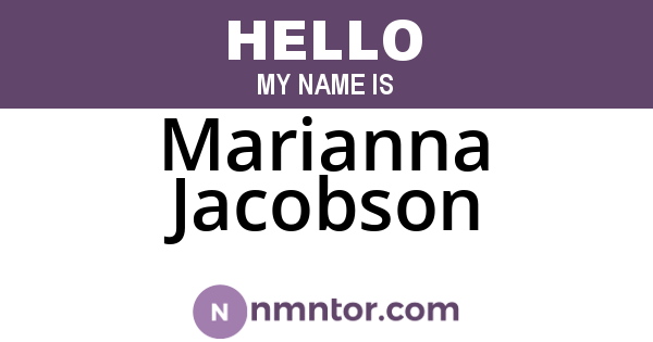Marianna Jacobson