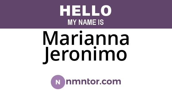 Marianna Jeronimo