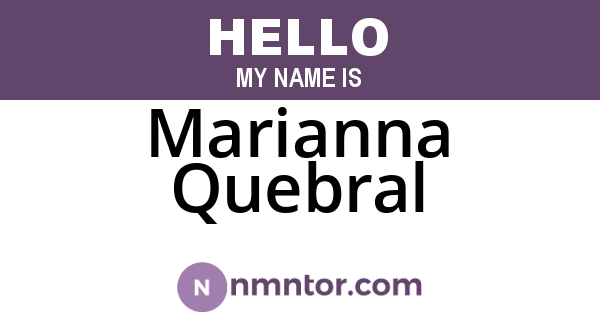 Marianna Quebral