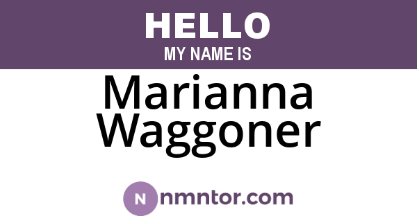 Marianna Waggoner