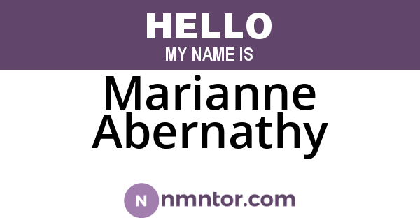 Marianne Abernathy