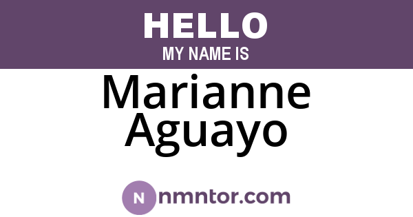 Marianne Aguayo