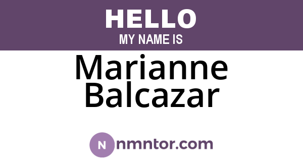 Marianne Balcazar