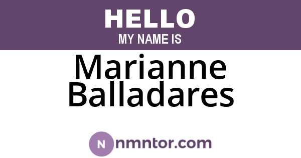 Marianne Balladares