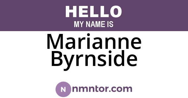 Marianne Byrnside