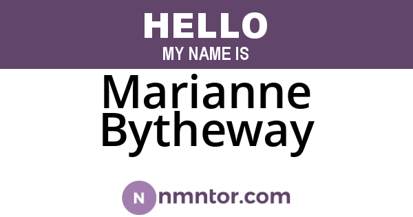 Marianne Bytheway