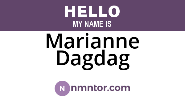 Marianne Dagdag