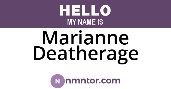 Marianne Deatherage