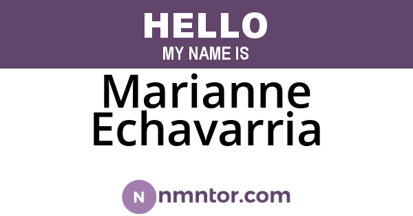 Marianne Echavarria
