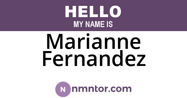 Marianne Fernandez