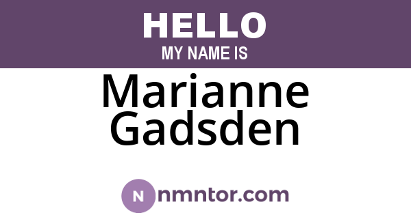 Marianne Gadsden