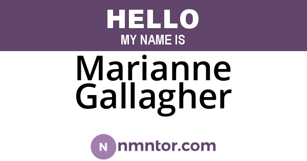 Marianne Gallagher