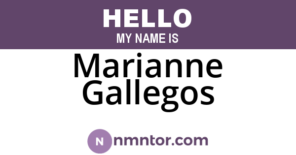 Marianne Gallegos
