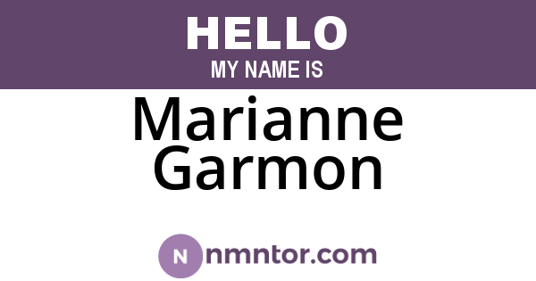 Marianne Garmon