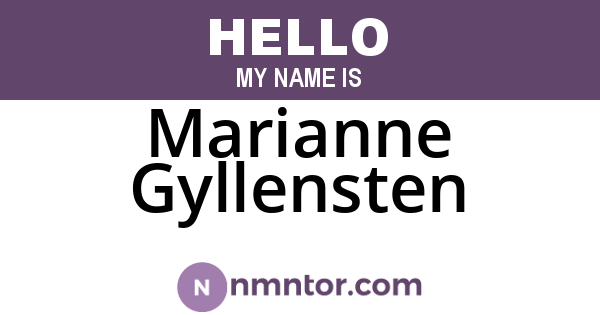 Marianne Gyllensten