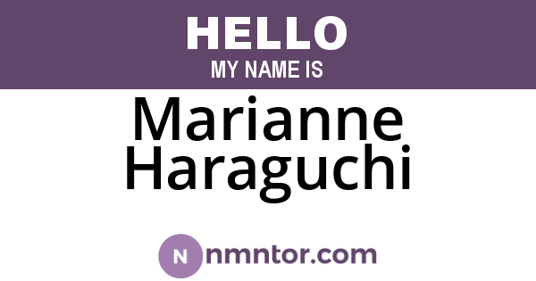 Marianne Haraguchi