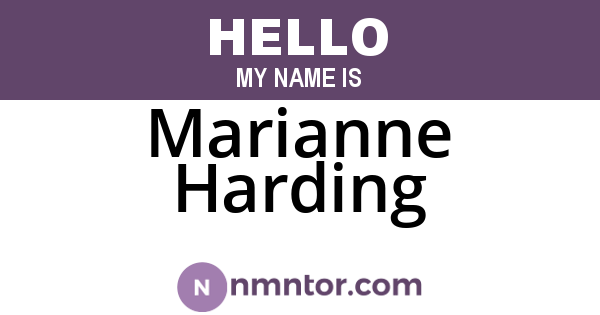 Marianne Harding