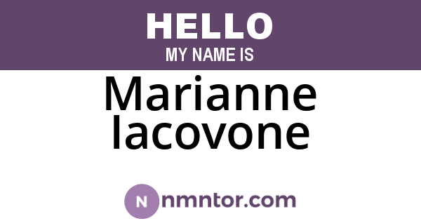 Marianne Iacovone
