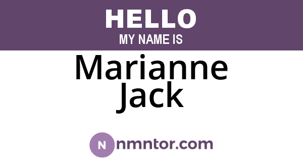 Marianne Jack