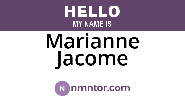 Marianne Jacome