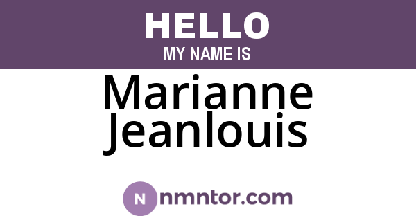 Marianne Jeanlouis
