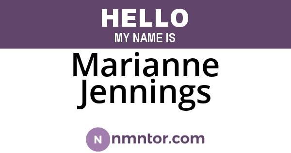 Marianne Jennings