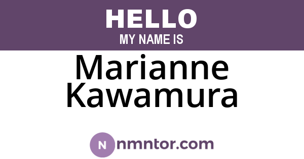 Marianne Kawamura