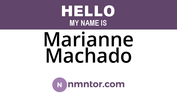 Marianne Machado